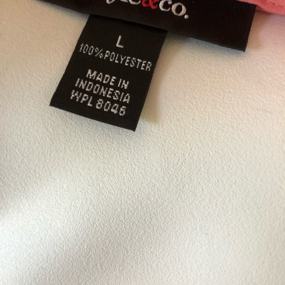 Style & Co Coral Button Down Blouse - Picture 7 of 7